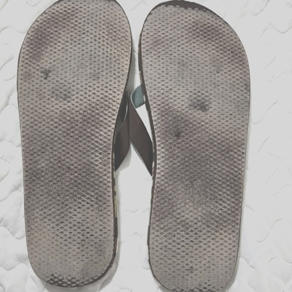 Sahara Fabric striped flip flops sandals - Picture 6 of 7